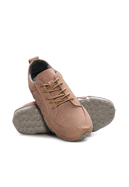 Ayakkabıhane İçi Dışı Hakiki Nubuk Deri Vizon Erkek Spor Sneaker Ayakkabı AH0812713132624