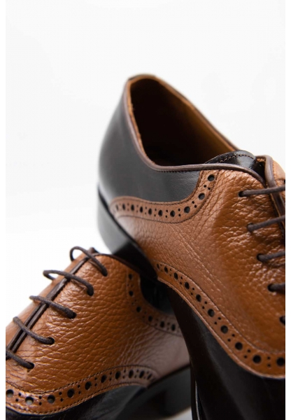 Ayakkabıhane Özel Üretim Kösele Taban Hakiki Bufalo Derisi Kahve Erkek Klasik Ayakkabı CEK777 EA001