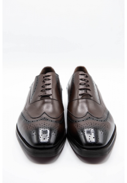 Ayakkabıhane Özel Üretim 3 Kat Kösele Taban Hakiki Deri Kahve Erkek Klasik Ayakkabı CEK777 EA002