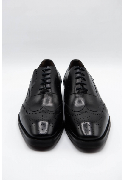 Ayakkabıhane Özel Üretim 3 Kat Kösele Taban Hakiki Deri Siyah Erkek Klasik Ayakkabı CEK777 EA002