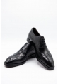 Ayakkabıhane Özel Üretim 3 Kat Kösele Taban Hakiki Deri Siyah Erkek Klasik Ayakkabı CEK777 EA002