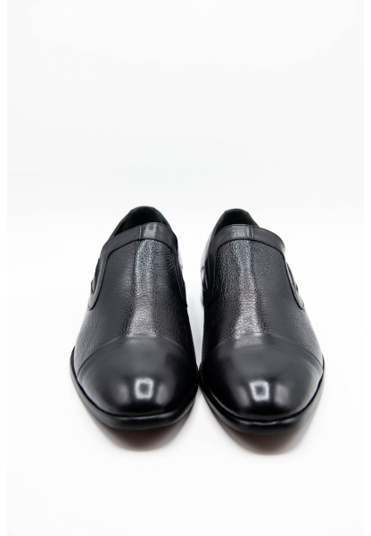 Ayakkabıhane Özel Üretim Kösele Taban Hakiki Deri Siyah Erkek Klasik Ayakkabı CEK777 EA005