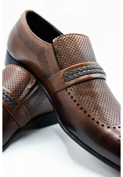 Ayakkabıhane Kösele Taban Hakiki Deri Kahve Erkek Klasik Ayakkabı CEK777 EA010