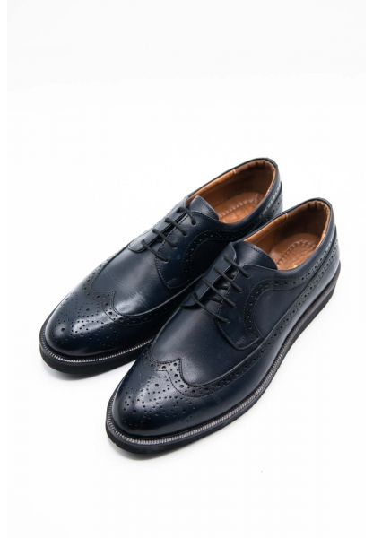 Ayakkabıhane İçi Dışı Hakiki Deri EVA Taban Siyah Erkek Günlük Casual Ayakkabı CEK777 EA013