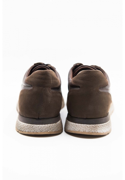 Ayakkabıhane İçi Dışı Hakiki Nubuk Deri Kahve Erkek Spor Sneaker Ayakkabı CEK777 EA014