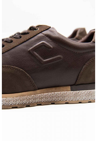 Ayakkabıhane İçi Dışı Hakiki Nubuk Deri Kahve Erkek Spor Sneaker Ayakkabı CEK777 EA014