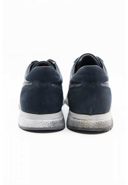 Ayakkabıhane İçi Dışı Hakiki Nubuk Deri Lacivert Erkek Spor Sneaker Ayakkabı CEK777 EA014