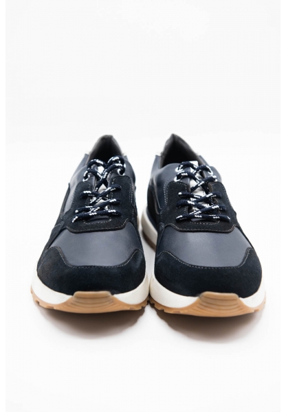 Ayakkabıhane İçi Dışı Hakiki Deri Lacivert Erkek Spor Sneaker Ayakkabı CEK777 EA016