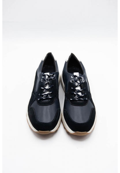 Ayakkabıhane İçi Dışı Hakiki Deri Lacivert Erkek Spor Sneaker Ayakkabı CEK777 EA016