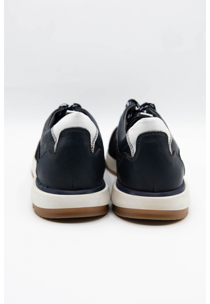 Ayakkabıhane İçi Dışı Hakiki Deri Lacivert Erkek Spor Sneaker Ayakkabı CEK777 EA016
