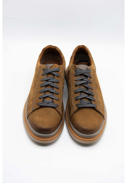 Ayakkabıhane İçi Dışı Hakiki Nubuk Deri Taba Erkek Tarz Günlük Casual Ayakkabı CEK777 EA017