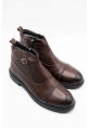 Ayakkabıhane Kaliteli Hakiki Deri Kahve Erkek Klasik Bot CEK777 EA018