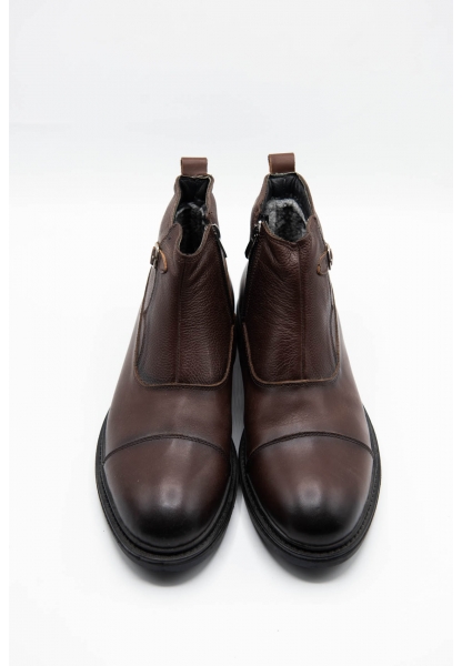 Ayakkabıhane Kaliteli Hakiki Deri Kahve Erkek Klasik Bot CEK777 EA018