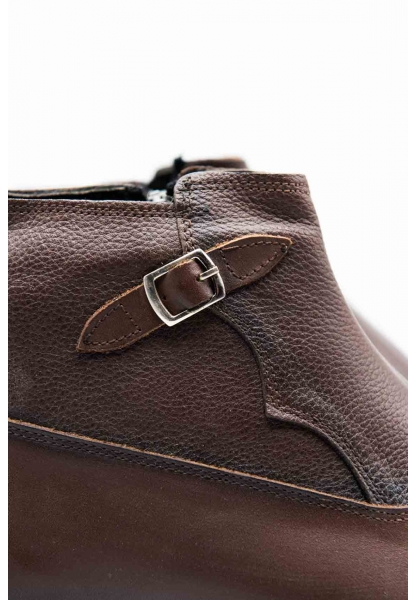 Ayakkabıhane Kaliteli Hakiki Deri Kahve Erkek Klasik Bot CEK777 EA018