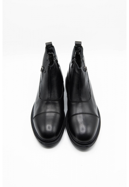 Ayakkabıhane Kaliteli Hakiki Deri Siyah Erkek Klasik Bot CEK777 EA018