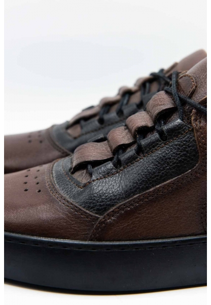 Ayakkabıhane İçi Dışı Hakiki Deri Kahve Erkek Günlük Casual Ayakkabı CEK777 EA022