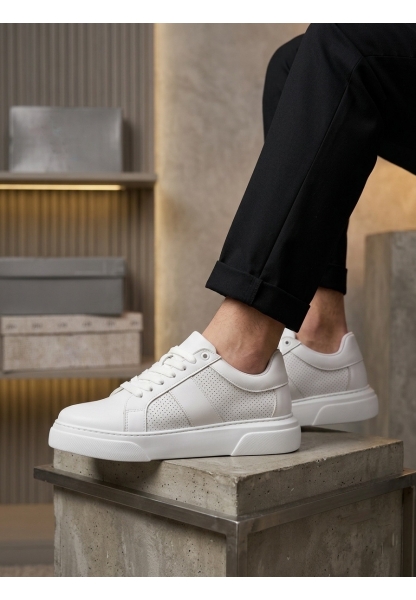 AHN0247 Erkek Sneaker Günlük Casual Spor Ayakkabı Beyaz