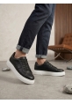 AHN0247 Erkek Sneaker Günlük Casual Spor Ayakkabı Siyah