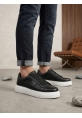 AHN0247 Erkek Sneaker Günlük Casual Spor Ayakkabı Siyah