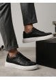AHN0247 Erkek Sneaker Günlük Casual Spor Ayakkabı Siyah