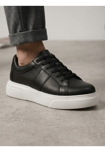 AHN0247 Erkek Sneaker Günlük Casual Spor Ayakkabı Siyah
