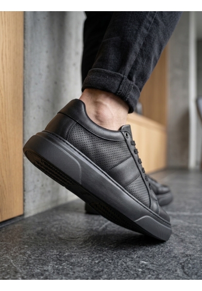 AHN0247 Erkek Sneaker Günlük Casual Spor Ayakkabı Siyah Taban