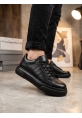AHN0247 Erkek Sneaker Günlük Casual Spor Ayakkabı Siyah Taban