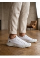 AHN0248 AHN Beyaz Esnek Bağcıklı Ultra Hafif Nefes Alan Sneaker Ayakkabı