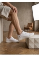 AHN0248 AHN Beyaz Esnek Bağcıklı Ultra Hafif Nefes Alan Sneaker Ayakkabı