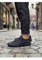 AHN0248 AHN Siyah Esnek Bağcıklı Ultra Hafif Nefes Alan Sneaker Ayakkabı