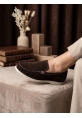 AHN0252 %100 İçi Dışı Hakiki Deri Erkek Kahverengi Süet Casual Loafer Termo Taban Ayakkabı