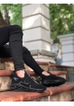 AHN0350 Yüksek Taban Tarz Sneakers Cırt Detaylı Siyah Erkek Spor Ayakkabısı