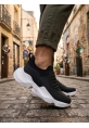 AHN0402 Bağcıksız Rahat Yüksek Taban Siyah Erkek Spor Yarım Bilek Bot