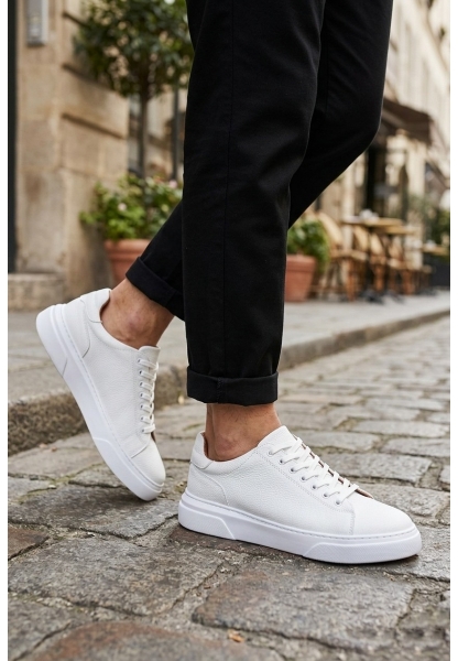 BLF-010 Erkek Sneaker Günlük Casual Spor Ayakkabı Beyaz