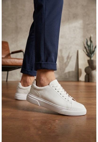 BLF-010 Erkek Sneaker Günlük Casual Spor Ayakkabı Beyaz