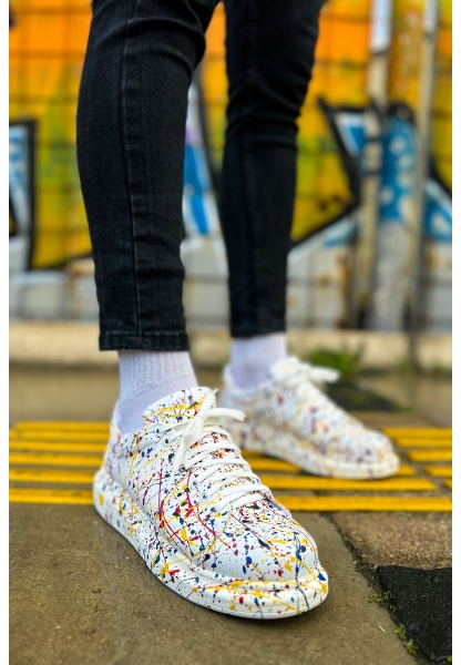 AHN254 CBT Pittura Erkek Ayakkabı 470 SARI / KIRMIZI / MAVI
