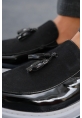 MN002 - RBT Loafer Verniciata Erkek Ayakkabı SIYAH