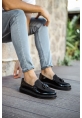 MN002 - RST Loafer Verniciata Erkek Ayakkabı SIYAH