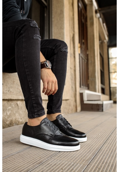 MN003 - DBT Classica Pelle Di Cuoio Erkek Ayakkabı SIYAH