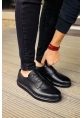 MN003 - DST Classica Pelle Di Cuoio Erkek Ayakkabı SIYAH