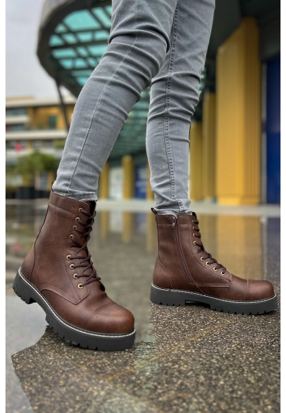 MN009 - CST Military Erkek Bot KAHVE