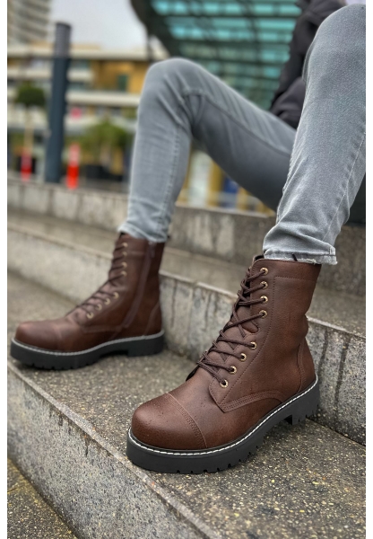 MN009 - CST Military Erkek Bot KAHVE