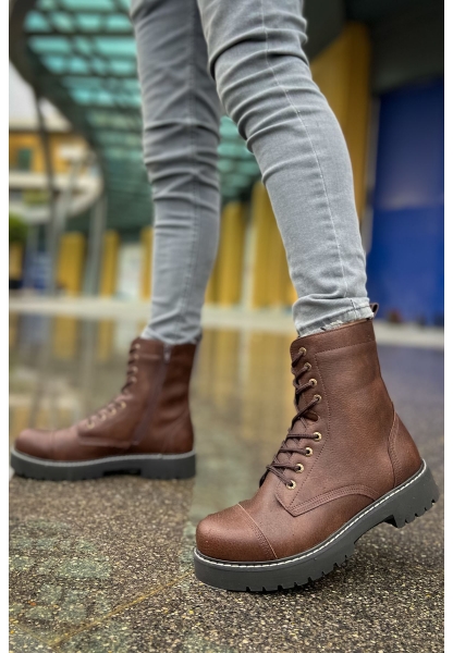 MN009 - CST Military Erkek Bot KAHVE