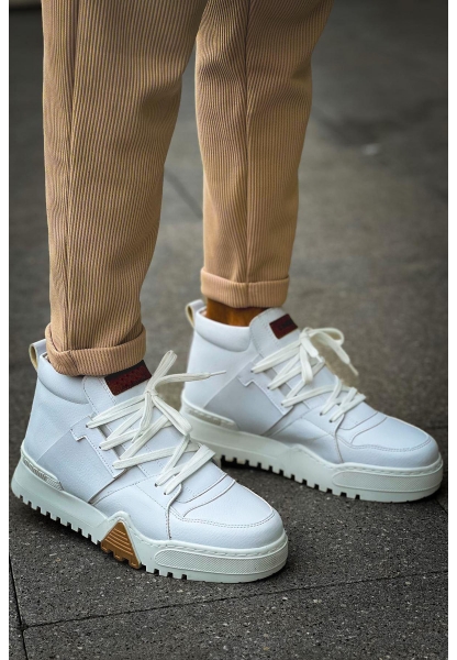 MN057 - GBZ Ghost Line Erkek Bot BEYAZ / BEYAZ