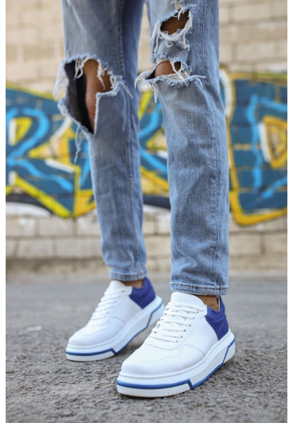 MN075 - CBT Signature Erkek Ayakkabı BEYAZ / SAX MAVI