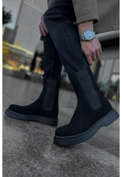 MN223 - SRT Alaska Süet Erkek Bot SIYAH