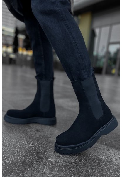 MN223 - SRT Alaska Süet Erkek Bot SIYAH