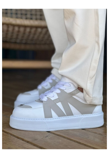 MN2407 - CBT Star-X Erkek Spor Ayakkabı BEYAZ/GRI