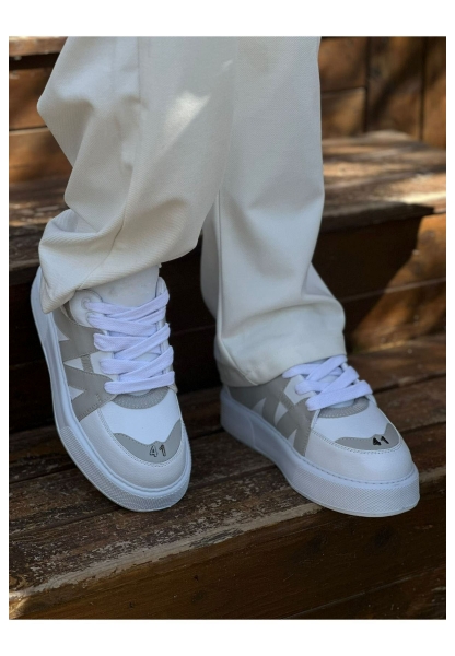 MN2407 - CBT Star-X Erkek Spor Ayakkabı BEYAZ/GRI