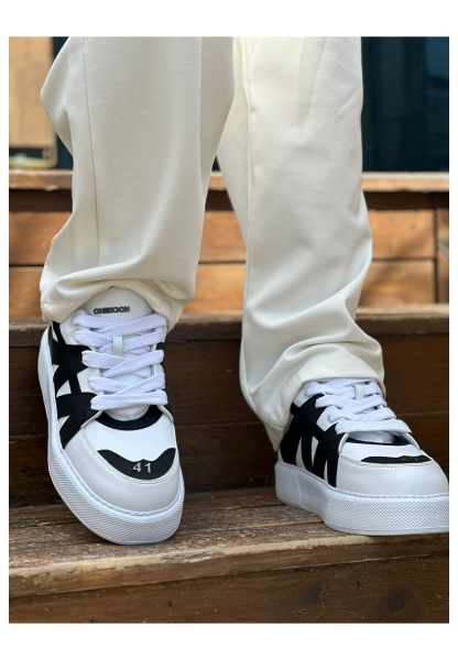 MN2407 - CBT Star-X Erkek Spor Ayakkabı BEYAZ/SIYAH